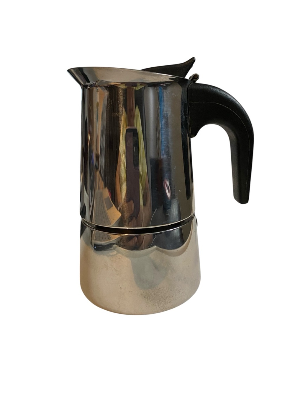 GB Guido Bergna Italy 18/10 Stainless Steel Stovetop Espresso Moka PotMaker 2cup